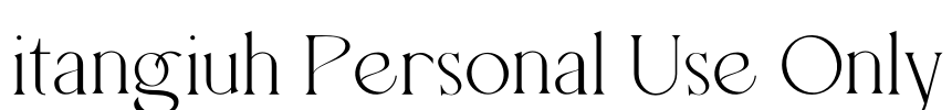 itangiuh Personal Use Only