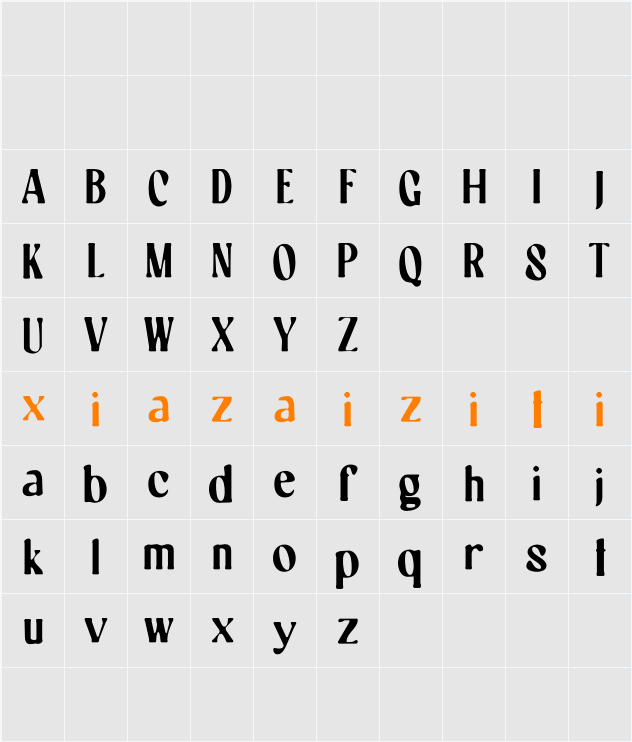 Magely Blur Demo 字符映射表