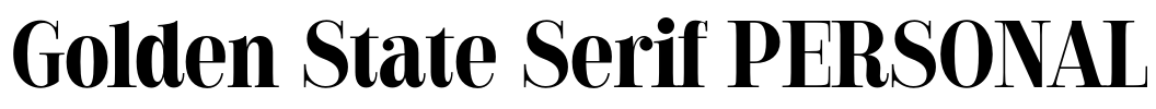 Golden State Serif PERSONAL
