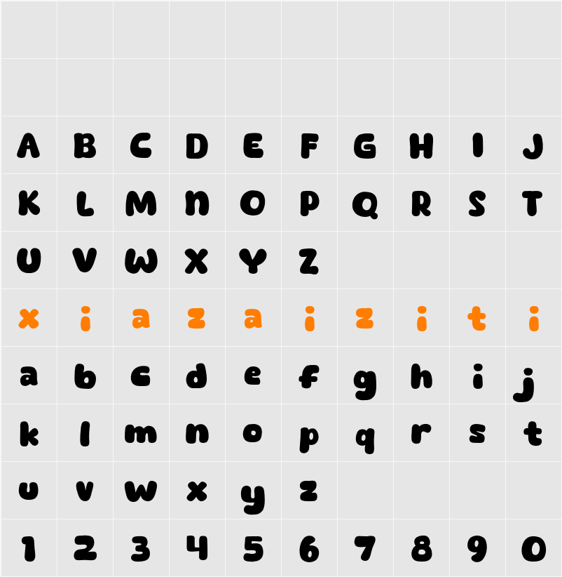 Machiato Show 字符映射表