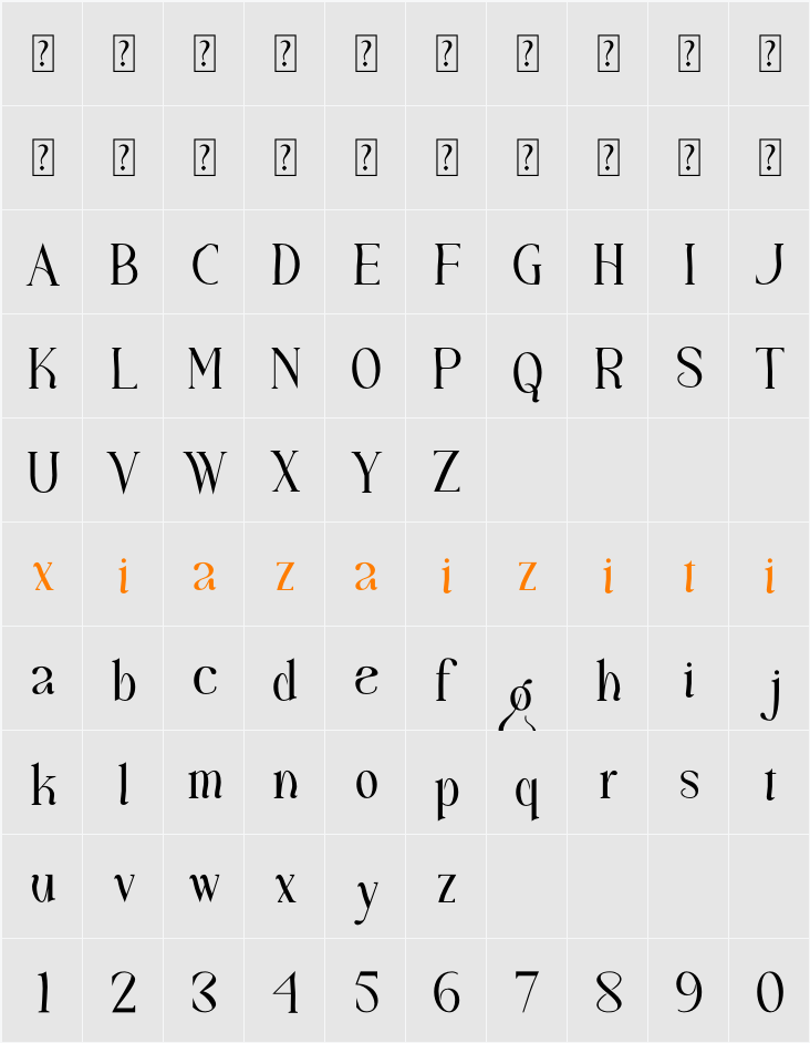 Maglift 字符映射表