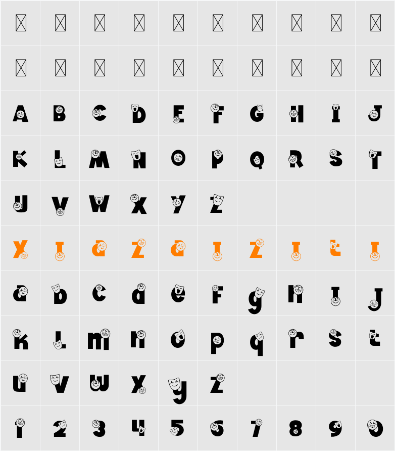 Jester Jumble Mask 字符映射表