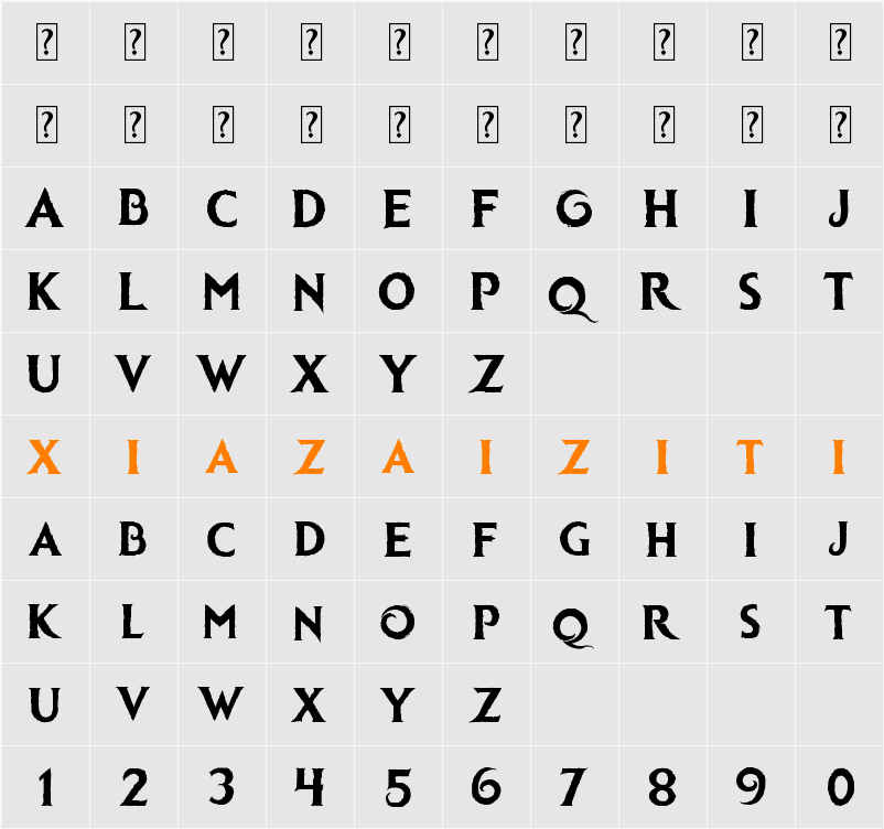 Ice kingdom 字符映射表