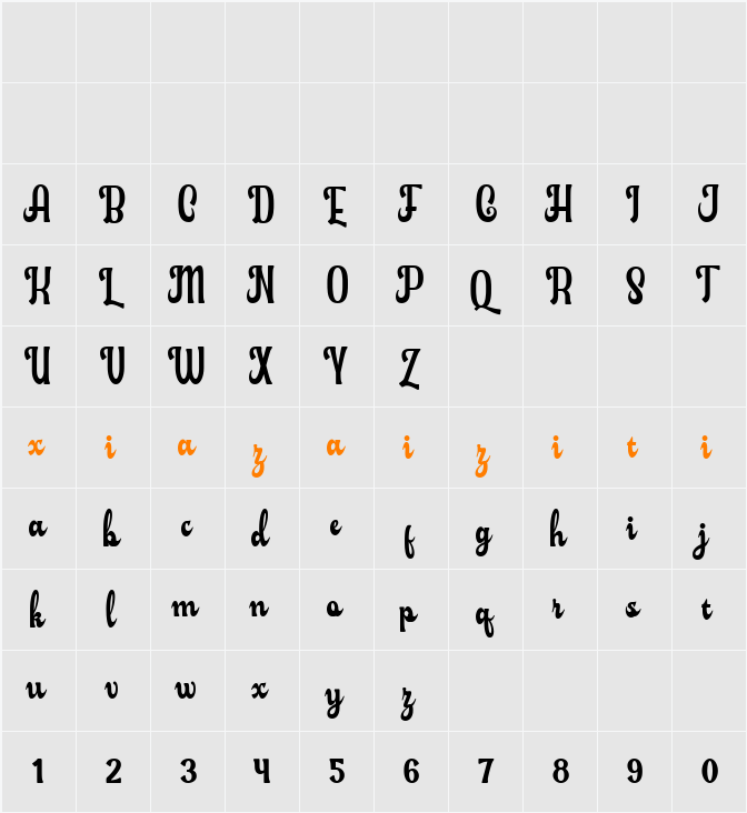 Hakury 字符映射表