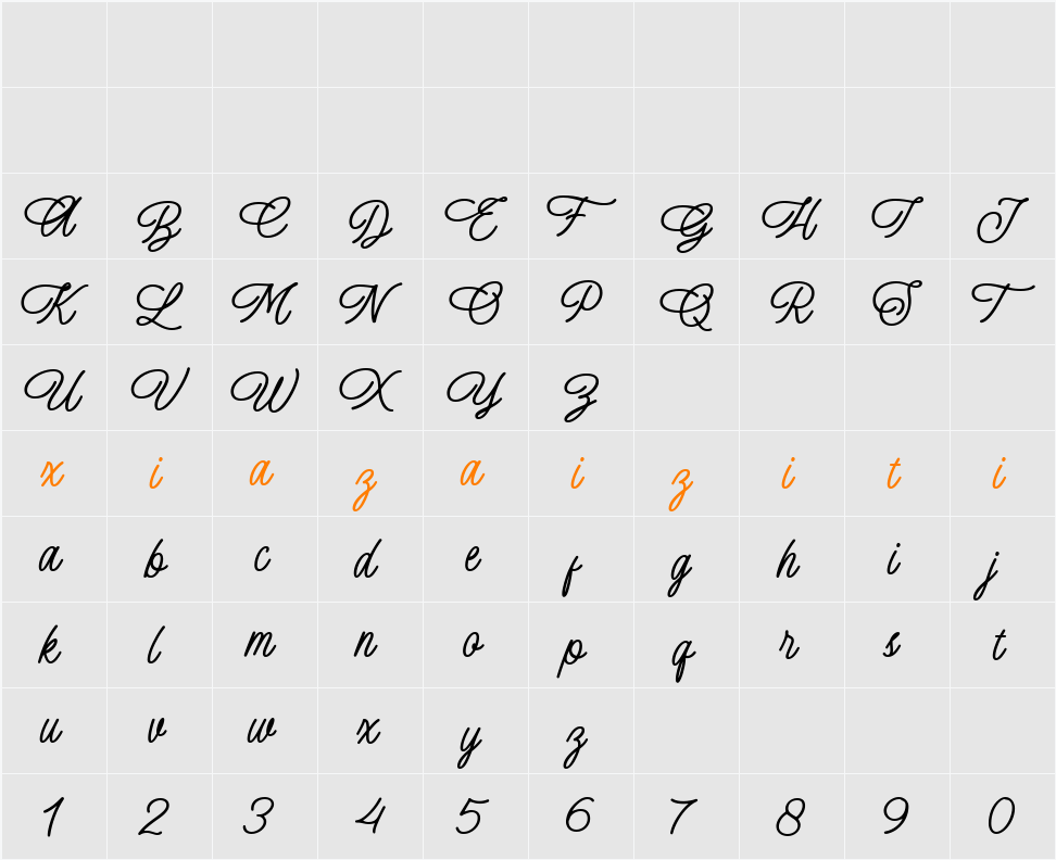 Mathams Walter Med 字符映射表