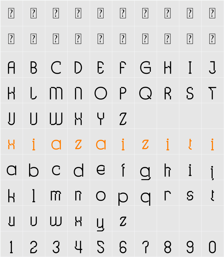 Glitchcraft 字符映射表