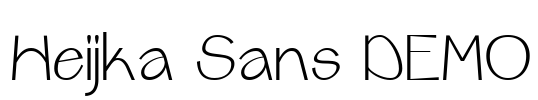 Heijka Sans DEMO