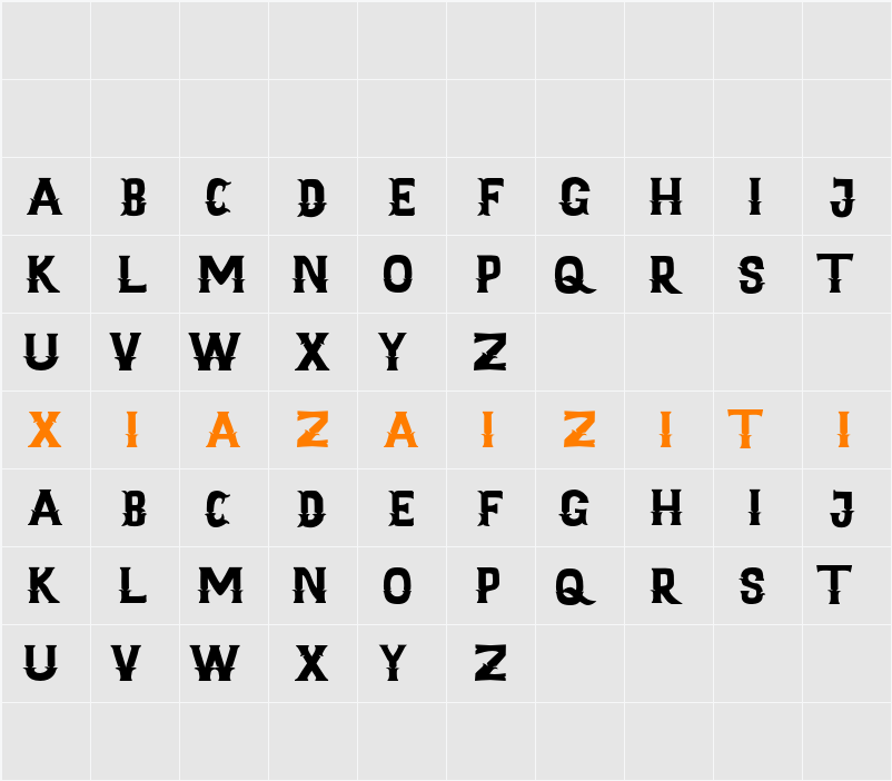 Highand Demo 字符映射表