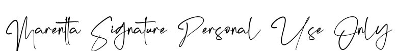Marentta Signature Personal Use Only