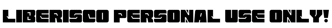 Liberisco PERSONAL USE ONLY!