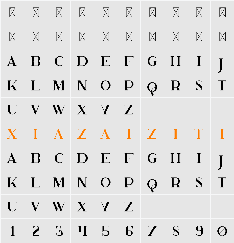 Kehlani 字符映射表