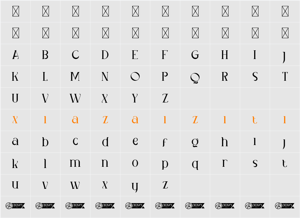 JavaMangoDemo 字符映射表
