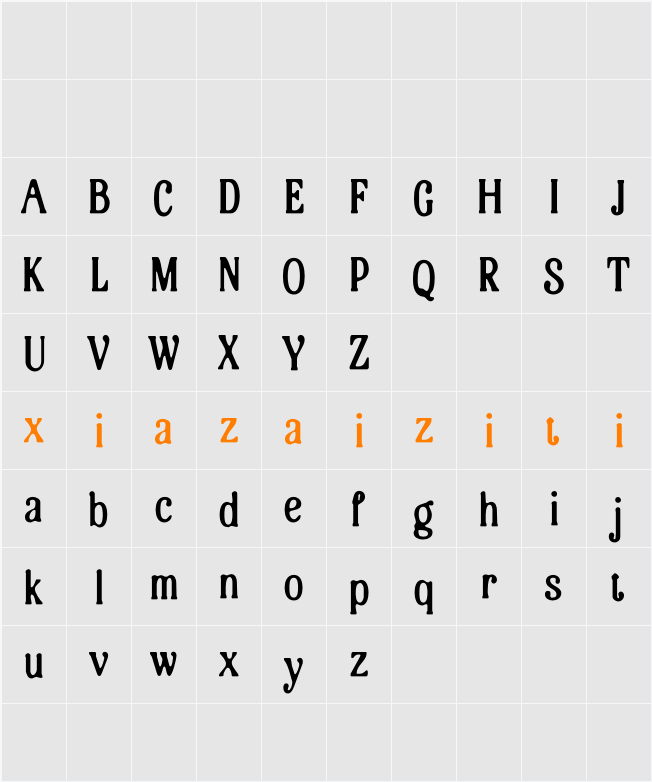 Helvine Blur Demo 字符映射表