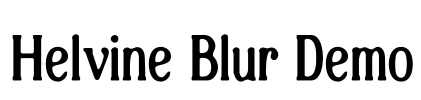 Helvine Blur Demo