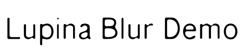 Lupina Blur Demo