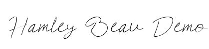 Hamley Beau Demo 字体预览图
