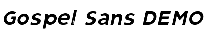 Gospel Sans DEMO