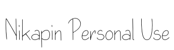 Nikapin Personal Use