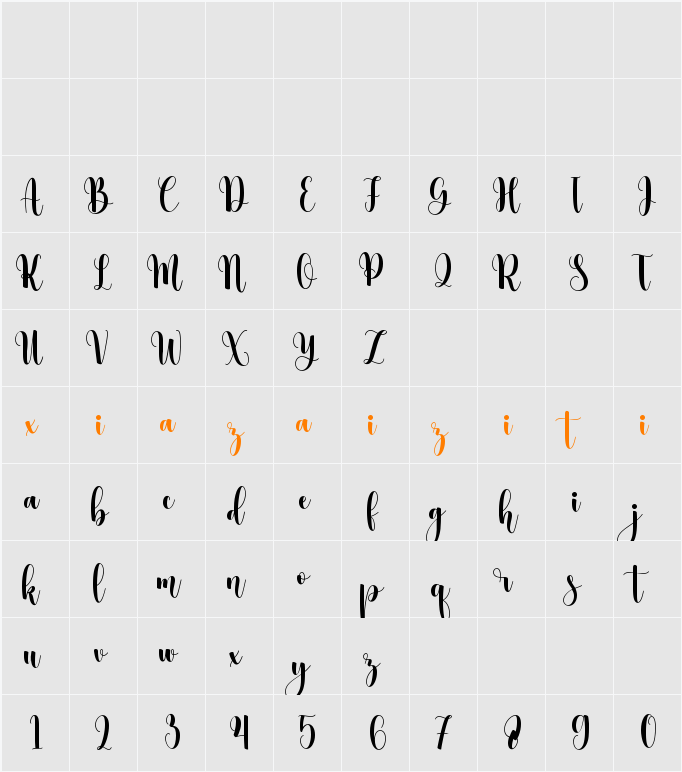 Mistletoe 字符映射表