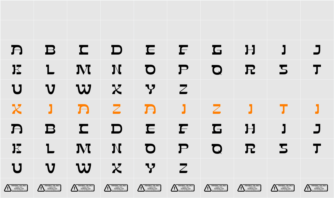 Norma PERSONAL USE ONLY! 字符映射表