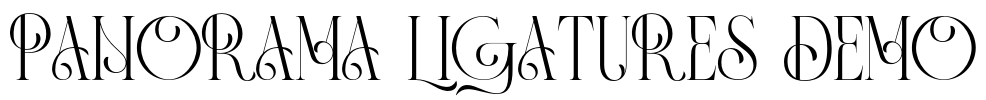 Panorama Ligatures Demo