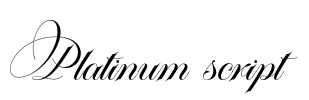 Platinum script