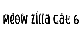 Meow Zilla Cat 6
