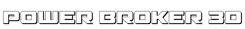 Power Broker 3D
