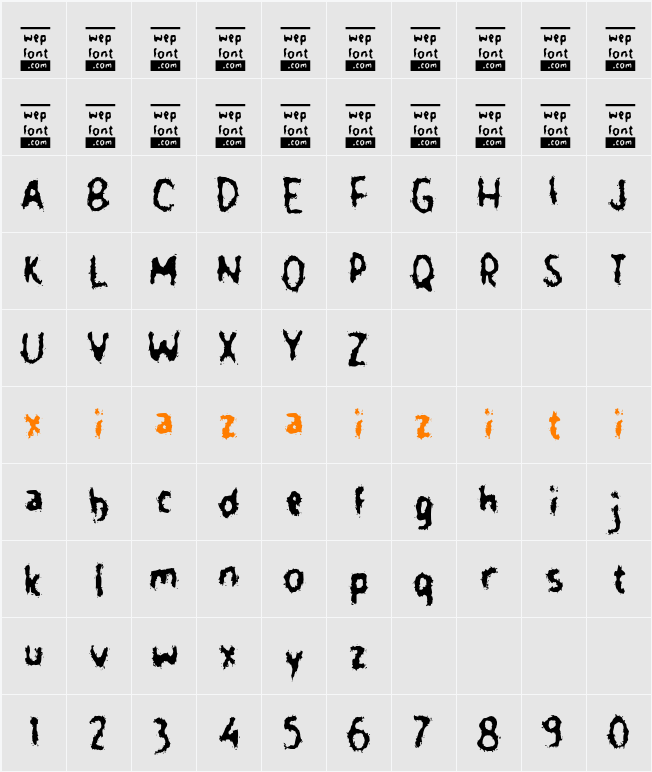 Obenix 字符映射表