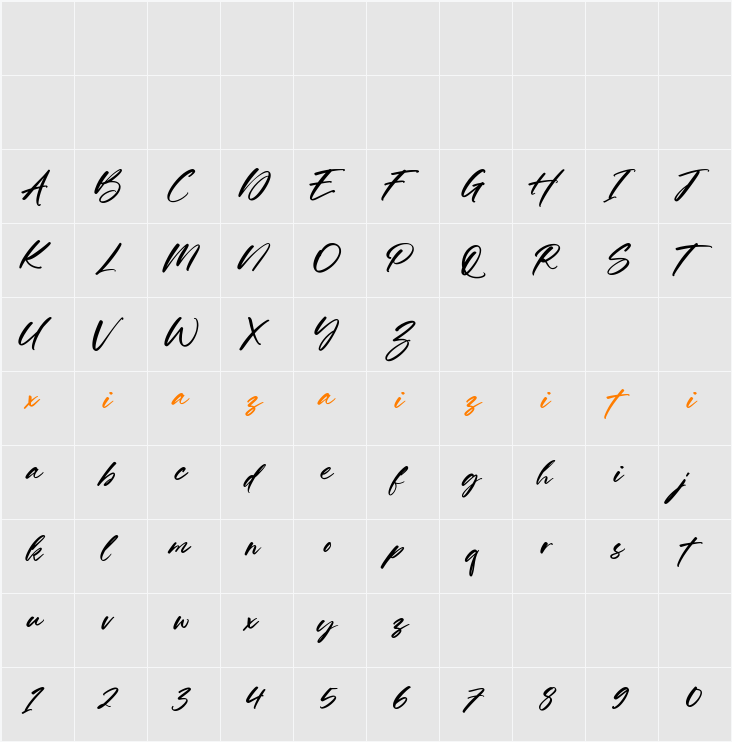 Pairland 字符映射表