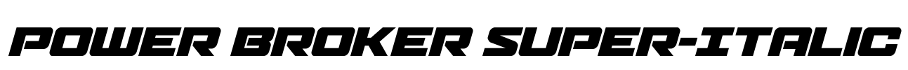 Power Broker Super-Italic