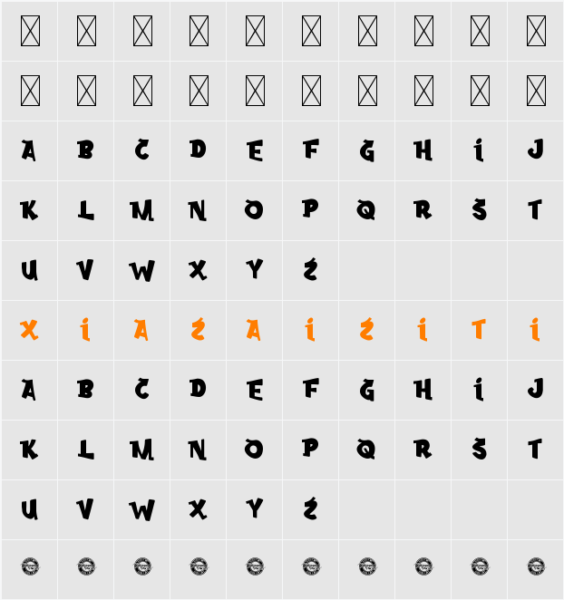 NewBestieDemo 字符映射表