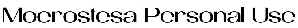 Moerostesa Personal Use