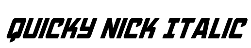 Quicky Nick Italic