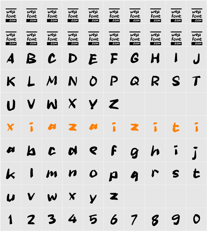 Oanstreet 字符映射表