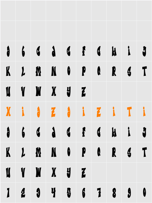 Metro Graffi 字符映射表