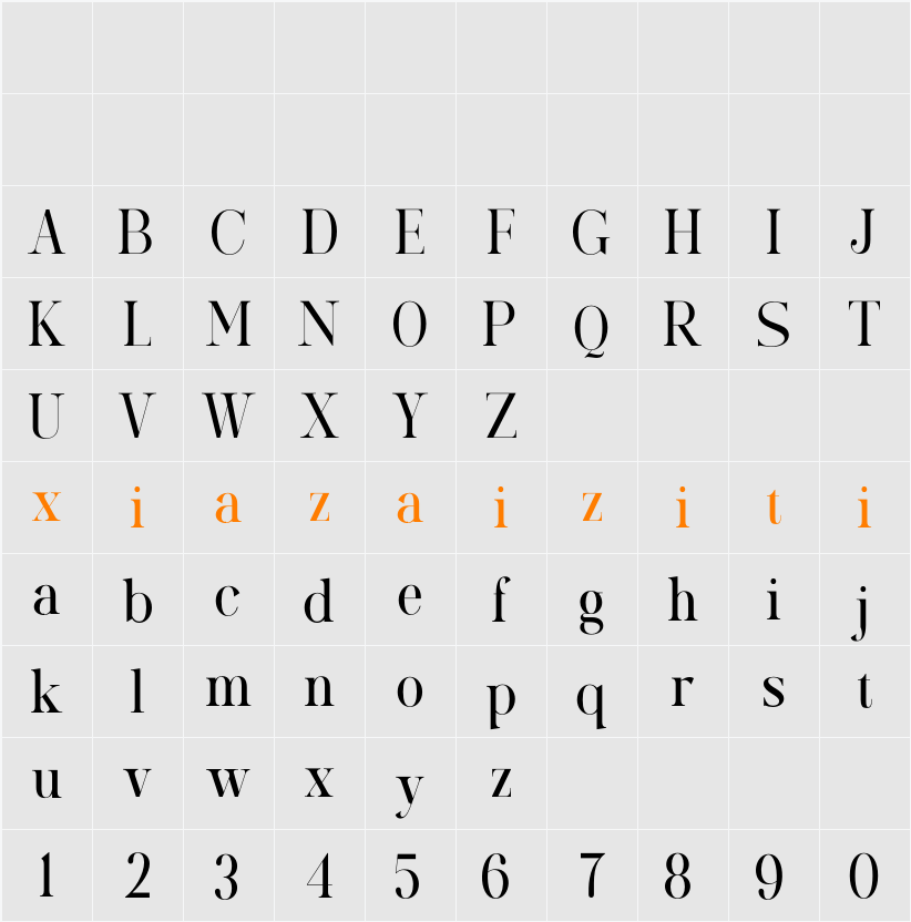 Quicks sweet love 字符映射表