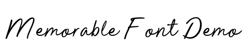 Memorable Font Demo 字体预览图