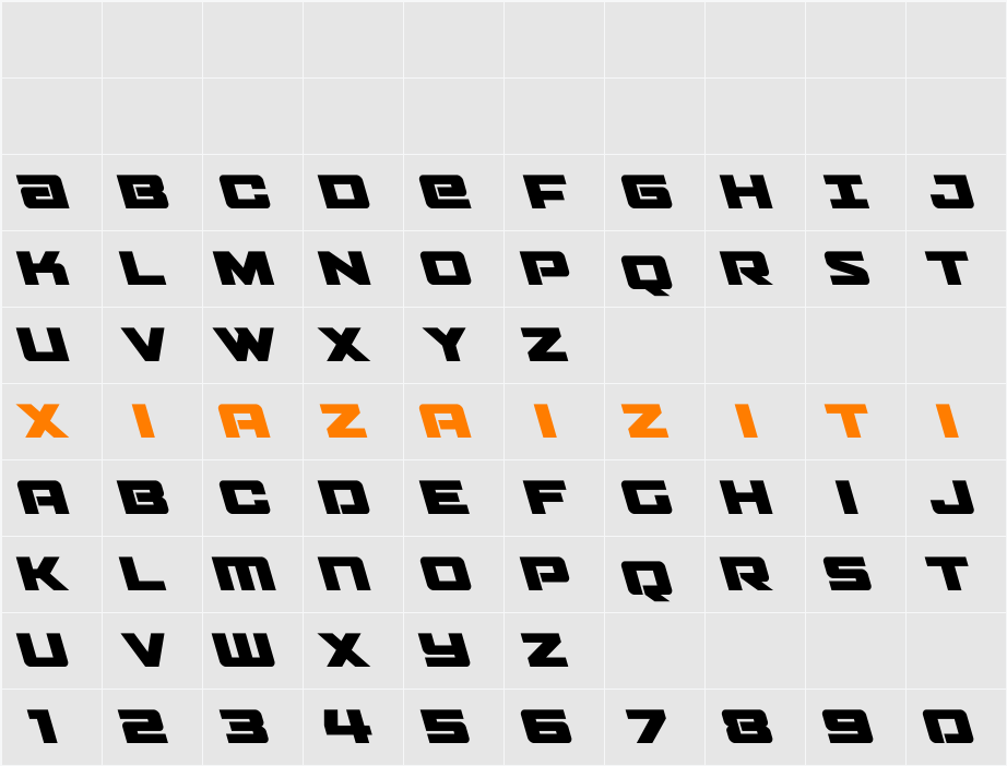 Power Broker Super-Leftalic 字符映射表