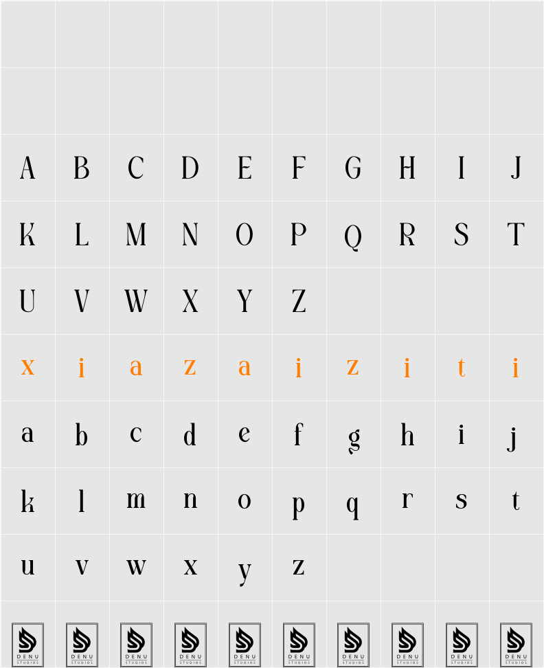 Nadeko 字符映射表