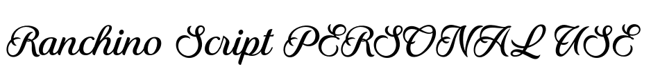 Ranchino Script PERSONAL USE