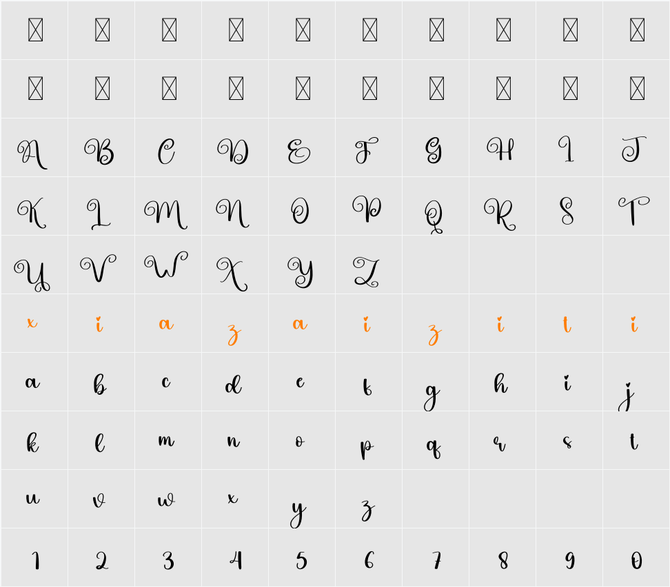 Mushroom 字符映射表