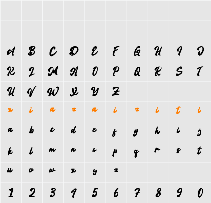 Normal 字符映射表