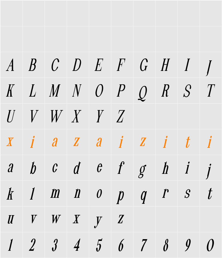 Pheromone 字符映射表