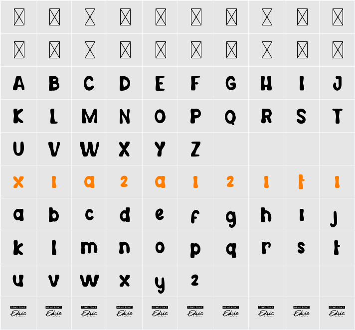 MergatoDemo 字符映射表