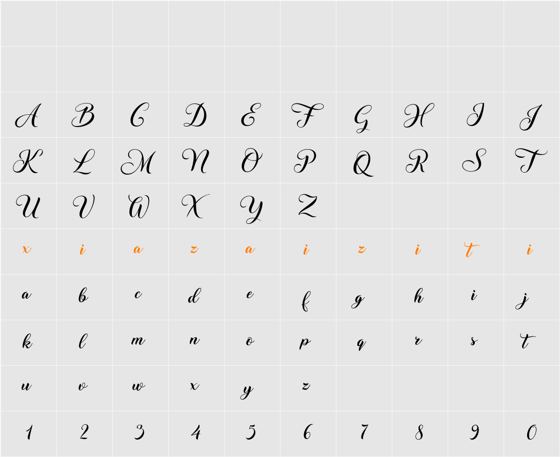 Ms Stusi 字符映射表