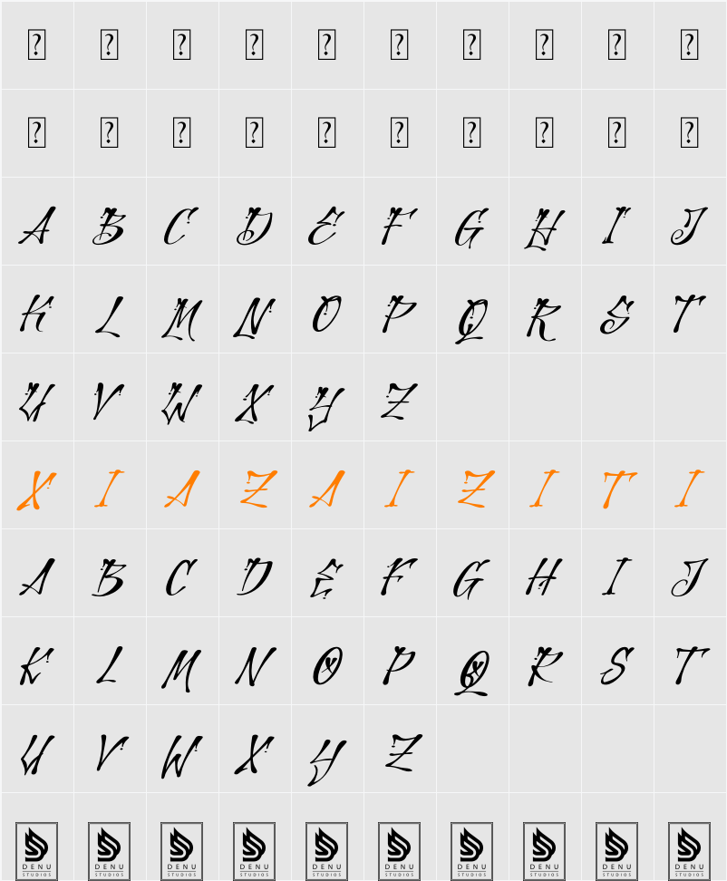 Power Skate 字符映射表