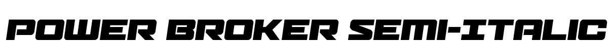 Power Broker Semi-Italic