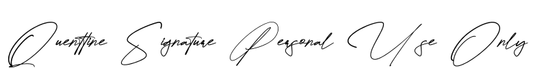 Quenttine Signature Personal Use Only