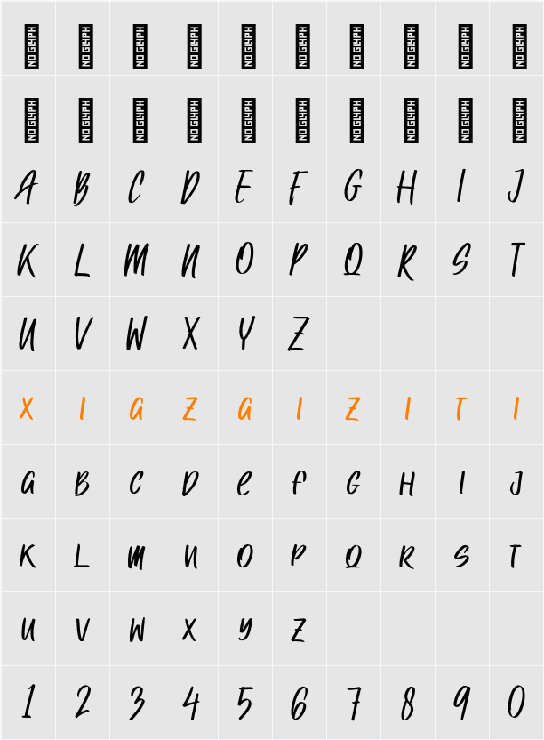 Raenerya Personal Use 字符映射表